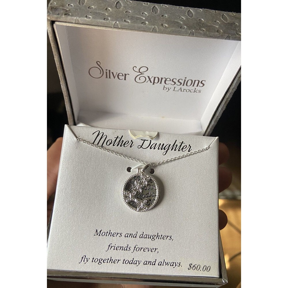 LA Rocks Fine Silver Plated "Mothers Daughters Friends Forever Necklace Kohl's